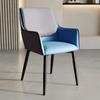 Silla de comedor nórdica ligera de lujo moderna y sencilla con respaldo de hierro, silla de escritorio de negociación, silla de mesa de comedor para restaurante, taburete