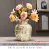 Jarrón Retro Azul y Blanco Chino Adornos Cerámicos Entrada del Hogar Sala de Estar Estudio Patio Oficina Arreglo Floral Decoración de Porcelana Azul y Blanca