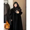 Abrigo de lana para mujer 2026 otoño/invierno nuevo estilo coreano aspecto de alta gama, abrigo de lana grueso elegante súper estiloso inspirado en Hepburn