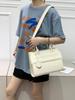 Bolsa de comércio exterior retrô europeia e americana com padrão de crocodilo em relevo nicho de nicho feminino transfronteiriço Bolsa de ombro padrão de pedra bolsa transversal