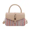 Bolso pequeño fresco y dulce al por mayor para mujer, nuevo estilo otoño 2026, bolso de hombro tejido color block, bolso cruzado para el día a día