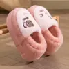 Pantuflas de Algodón para Mujer Invierno Nuevo Pareja Interior Hogar Antideslizante Suela Gruesa Cálido Felpa Lindo Dibujo Animado Pantuflas de Algodón para Hombre