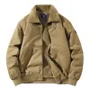 Nueva Chaqueta de Algodón Transfronteriza Otoño e Invierno Chaqueta Casual de Negocios para Hombre Cuello Engrosado Forrada de Polar Chaqueta de Algodón para Hombre