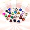 Corazón de melocotón garra de cuatro puntas taladro DIY accesorio para horquilla pañuelo de cabeza accesorios para ropa accesorios para el cabello boda material para agujeros de zapatos