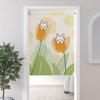 Cortina de Puerta de Dibujos Animados Tela Gruesa de Peso Pesado Media Cortina de Puerta Cortina Divisoria de Habitación de Estilo Japonés Cortina de Puerta con Velcro Sin Perforaciones
