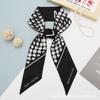 Bufanda de Seda Larga con Cara Sonriente para Todo Combinar Corbata Cinta para el Cabello Lazo Letra Floral Cinta Corbata Bolsa Regalo Acompañante Bufanda de Seda Cinturón