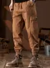 Dropshipping Transfronteiriço 2025 Novo Estilo Calça Jogger para Caminhada ao Ar Livre Calça Cargo Casual Retrô Americana com Múltiplos Bolsos