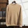 Suéter Masculino de Cashmere Espesso com Sete Pontos, Gola Meia-alta Dupla, Manga Longa, Outono e Inverno, Novo, Casual de Negócios, Suéter Versátil