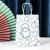 Sacolas de Papel Kraft com Logo Personalizado, Sacolas Coloridas para Embalagem de Viagem para Café e Chá com Leite, Sacolas Espessas para Presente de Catering