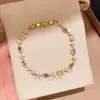 Pulsera Geométrica de Flor de Gota de Agua Transfronteriza Europea y Americana Sentido de Diseño Nicho Dulce Pulsera Lujo Ligero Sentido de Alta Gama Pulsera Retro