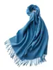 Lenços de Lã Pura da Mongólia Interior para Atacado, para Mulheres e Homens, Cachecóis Quentes de Inverno, Xales de Lã da Moda em Cor Sólida