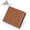 Venta Directa de Fábrica Nueva Cartera Retro de Cuero Genuino Antirrobo para Hombre Venta Caliente Transfronteriza Cartera Delgada Dropshipping