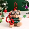 Llavero creativo de peluche de oso de Año Nuevo para coche, colgante para bolso de pareja del Año de la Serpiente, regalo pequeño, venta al por mayor