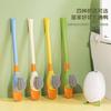 Dopamina Desenho Pato Silicone Escova de Vaso Sanitário Conjunto de Limpeza Doméstica com Base para Limpeza de Vaso Sanitário