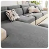 Funda de sofá de felpa engrosada, funda elástica para cojín de sofá de cobertura total, antideslizante y antiarañazos de gato, protector universal para sofá del hogar