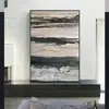 Pintura Decorativa Moderna de Lujo Ligero para Fondo de Sofá de Sala de Estar, Mural de Pared de Arte Abstracto, Pintura Colgante de Alta Gama para Vestíbulo de Entrada