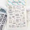 Jelly do Céu Gatinho Fofo Adesivo Estéreo para Unhas Capa de Celular Estudante Fofo DIY Adesivo Impermeável para Unhas Adesivo Decorativo