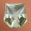 Pantaletas Abdominales de Cintura Alta para Mujer Algodón Puro Transpirables Sin Costuras Pequeña Barriga Levanta Glúteos Antibacterianas Sin Costuras No se Enrollan