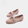 Moda Versátil Nueva Primavera/Otoño 2026 Estilo Ballet con Cordones y Slip-on Zapatos de Entrenamiento Alemanes para Mujer Planos de Corte Bajo Mocasines Casuales