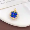 Pendente Giratório Descompressão Transfronteiriço Coração Trevo da Sorte Rotativo Acessórios de Joias DIY Versátil Pingente para Colar Pulseira