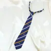 Gravata Estilo Preppy Uniforme Estudantil Estilo Japonês Listrado jk/dk Grátis Camisa Vermelha Cinza Azul Acessórios de Uniforme Masculino e Feminino