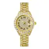 Reloj MISSFOX para mujer, moda europea y americana, con diamantes, impermeable, calendario, superficie totalmente de diamantes, luminoso, reloj de cuarzo para mujer
