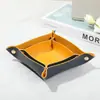 Caixa de Armazenamento de Couro para Mesa de Escritório, Hall de Entrada, Armazenamento de Chaves, Cosméticos, Joias, Suprimentos Domésticos Em Estoque