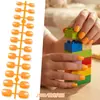 Decoraciones de Uñas Artísticas Portátiles de Color Sólido y Tallas Variadas para Niños Transfronterizas, Decoraciones de Uñas Postizas, Regalos de Vacaciones para Niños