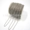 Cadena de Hierro Cadena en Forma de O Cadena Cruzada DIY Se Puede Personalizar con Longitud de Corte de Cadena Terminada y Se Puede Añadir para Hacer Cadena de Suéter Conserva el Color