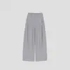 Calça Lã Grossa Forrada com Fleece Perna Larga para Mulheres 2025 Inverno Novo Estilo Cintura Alta Quente Emagrecedora Macia Reta