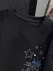 2026 Camiseta de Algodón Puro de Manga Corta Estilo Americano con Copo de Nieve de Marca de Moda Unisex Holgada de Media Manga Top de Primavera y Verano