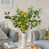 Flor Artificial Moderna Minimalista de Rama de Osmanthus Árbol de Osmanthus Artificial Arreglo Floral Flor Artificial Qianlixiang Decoración de Sala de Estar
