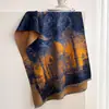 Bufanda de Imitación Cachemir Estilo Pintura al Óleo Vintage Nueva Otoño/Invierno 2026 para Mujer, Calentador de Cuello Chal Jacquard Versátil de Alta Gama al por Mayor