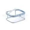 Bolsa de Cosméticos Transparente de PVC de Grande Capacidade Bolsa de Higiene Pessoal à Prova d'Água Bolsa de Armazenamento de Viagem Bolsa Portátil de Armazenamento de Cosméticos