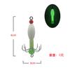 Octopus Octopus Hook gancho secundário novo gancho de polvo luminoso gancho de polvo polvo pequeno gancho secundário fluorescente seis garra gancho de âncora pequeno