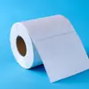 Etiqueta Adhesiva de Papel Recubierto Personalizada Impresión de Código de Barras Rollo Blanco en Blanco Etiqueta de Identificación para Empaque de Producto