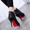 Zapatos de Mujer 2025 Nuevo Estilo Botas de Mujer de Tacón Alto de Aguja Punta Afilada Botines Cremallera Trasera Botas Cómodas Forradas de Vellón Ins Tendencia