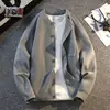 Recomendación de Artículo Popular Marca de Moda Simple Moda Casual Cárdigan Tejido Suéter para Hombre Tejido de Hilo Tejido de Hilo Ropa de Abrigo