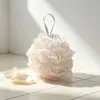 Borde de Encaje Malla Densa Suave para Baño Espuma Rápida con Cuerda para Colgar Conveniente para Escurrir y Almacenar Lavado del Hogar