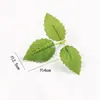 Folhas de Rosa Artificiais Atacado, Grama Falsa de Seda Impressa com 3 Folhas, Folhas de Chá Pequenas, Folhas Artificiais para Decoração de Parede de Plantas e Paisagismo