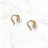 Tacones Altos Estilo Coreano, Ganchos para Orejas de Perla, Estilo Francés, Pendientes Simples y de Alta Gama, Pendientes Pequeños y Exquisitos para Mujer, Suministro