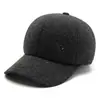 Gorra de Béisbol para Hombre de Edad Media y Mayor, Nueva de Invierno, Protección contra el Frío al Aire Libre, Protección para los Oídos, Calidez, Bordado, Gorra de Pico de Pato, Gorro de Algodón Engrosado con Terciopelo