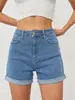 Fábrica de Shorts de Mezclilla con Parche Estampado Estilo Europeo y Americano Cortos Transfronterizos Personalización en Lotes Pequeños