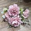 Comércio exterior casamento flor artificial atacado 12 garfo francês grande peônia outono peônia estrada estrada chumbo decoração macia casa flor falsa