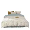 Set de Ropa de Cama de Algodón y Lino Teñido en Hilo de Cuatro Piezas para Primavera/Verano 2026 Set de Ropa de Cama de Hilo Arrugado Fabricante de Textiles para el Hogar de Nantong Venta al por Mayor