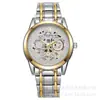 Comercio Exterior Transfronterizo de Moda de Alta Gama Lujo Ligero Versátil Automático Completo Cuarzo Luminoso Resistente al Agua Esqueleto Romano Reloj para Hombre