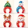 Shopping de Natal atividade de jardim de infância cena decoração balão tiara grampo Velho homem boneco de neve alce presente