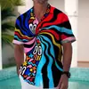 Amazon AliExpress nueva importación transfronteriza comercio exterior nueva chaqueta de camisa para hombre estampado completo fabricantes suministro