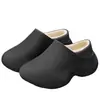 Chinelos Masculinos de Algodão para Uso Externo 2026 Novo Outono/Inverno Aconchegantes e Quentes Sola Grossa Antiderrapante Impermeável Calcanhar Fechado Sapatos de Algodão Femininos