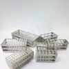 Rack para Tubos de Ensaio de Aço Inoxidável 304 Rack para Tubos Colorimétricos Equipamento de Laboratório para Centrífuga Coleta de Amostras de Sangue Rack Multifuncional para Tubos de Centrífuga